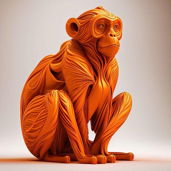 3D модель Помаранчевий відома тварина (STL)